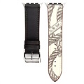 Apple Watch Series 10/9/8/SE (2022)/7/SE/6/5/4/3/2/1 Pattern Nahkaranneke - 42mm/41mm/40mm/38mm